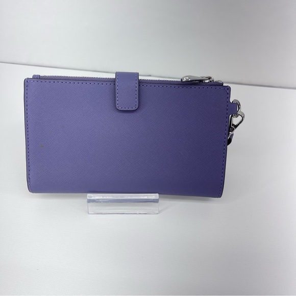 Michaell Kors Double Zip Wallet/Wristlet Purple - Picture 2 of 6